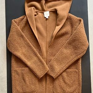 Joie Tan Brown Teddy Jacket with Hood
